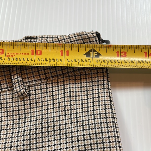 Forever 21 super skinny plaid trousers, black, cream & tan plaid. Women’s small - Picture 4 of 12